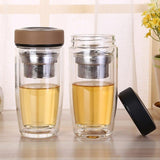 400ml Tea Infuser Double Glass Water Bottle