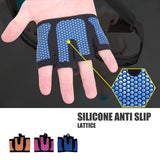 Unisex Fingerless Silicon Anti-slip Sports Gloves Gloves