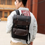 Retro 15.6inch Laptop Travel Backpack for Men