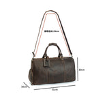 Otto Vintage-style Leather Weekender Duffel Bag by Wolph