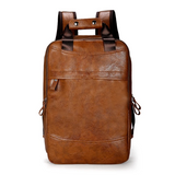 Otto-17 Faux Leather Unsex Travel Backpack by Wolph